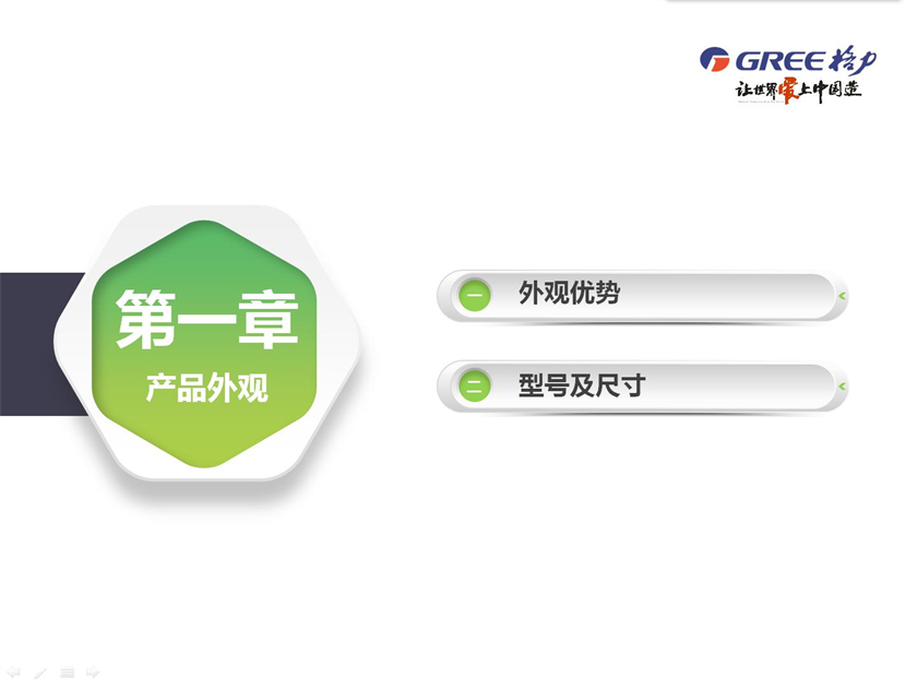 第一章 产品外观，外观优势，型号及尺寸